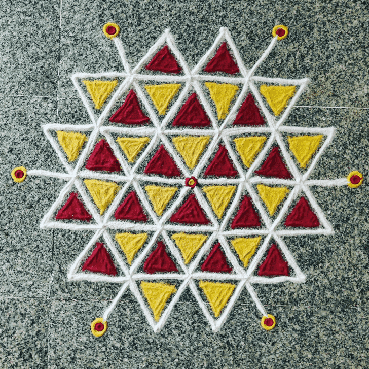 Beauteous Ganga Saptami Rangoli