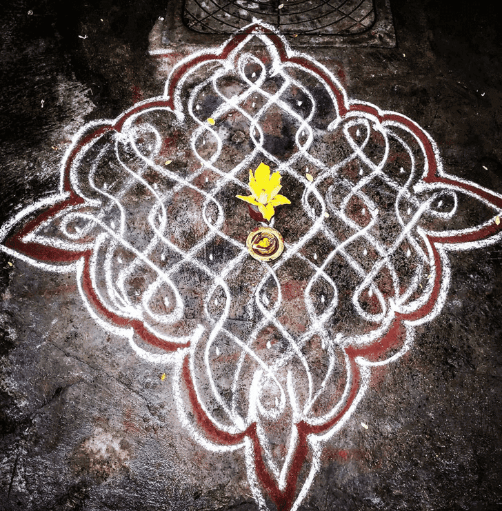 Excellent Ganga Saptami Rangoli