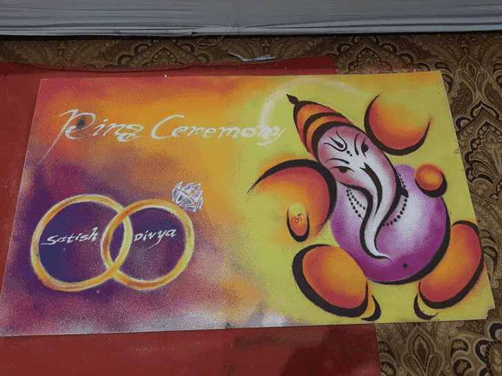 Superb Ganga Saptami Rangoli