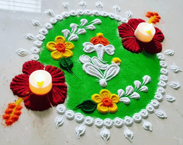 Fair Ganpati Rangoli