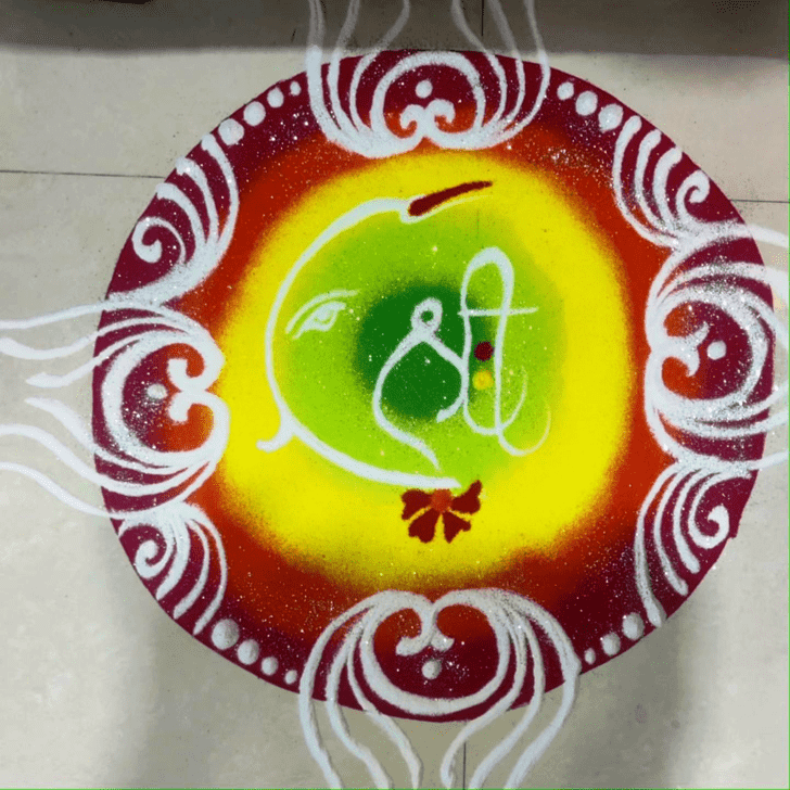 Magnetic Ganpati Rangoli