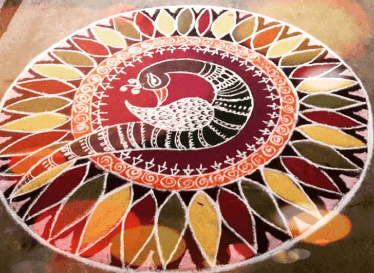 Fascinating Gauri Avahana Rangoli