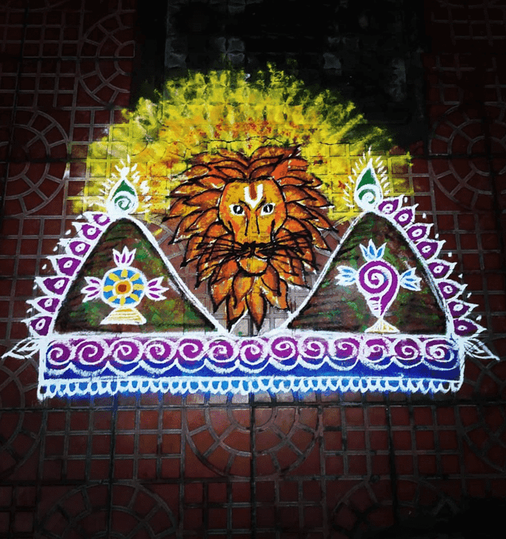 Gorgeous Gauri Avahana Rangoli