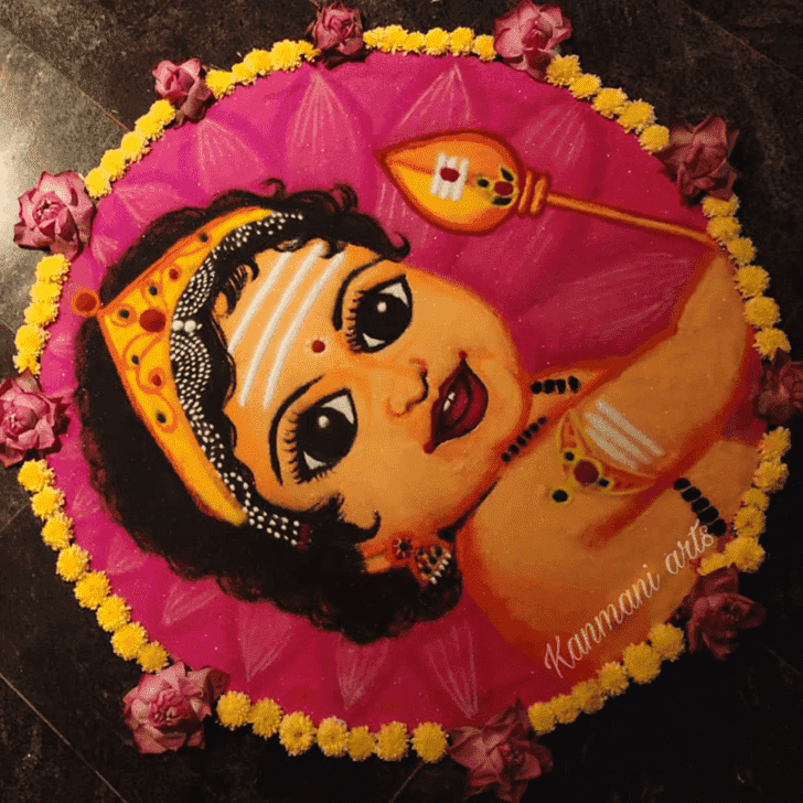 Ideal Gauri Avahana Rangoli