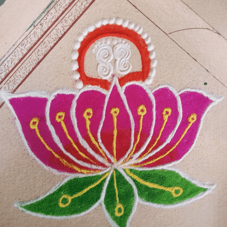 Magnetic Gauri Avahana Rangoli