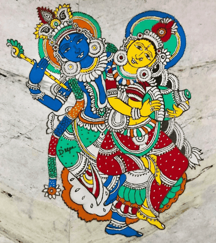 Marvelous Gauri Avahana Rangoli