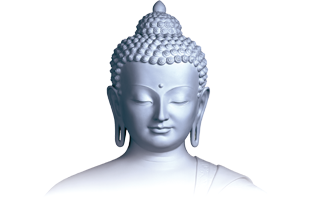 Gautama Buddha Rangoli Design