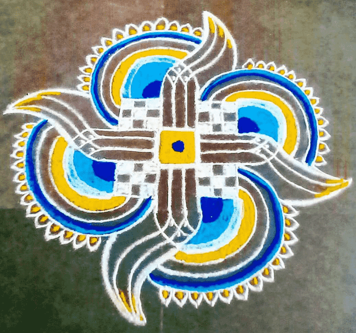 Exquisite Gayatri Jayanti Rangoli