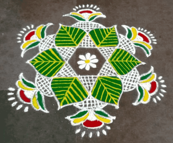 Fair Gayatri Jayanti Rangoli