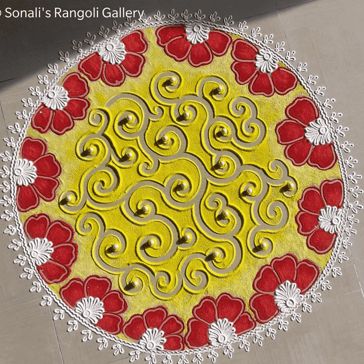 Magnetic Gayatri Jayanti Rangoli