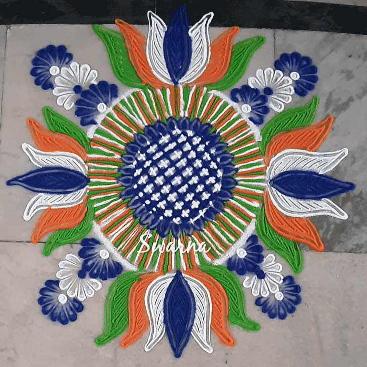 Mesmeric Gayatri Jayanti Rangoli