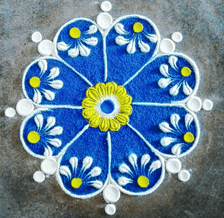 Resplendent Gayatri Jayanti Rangoli