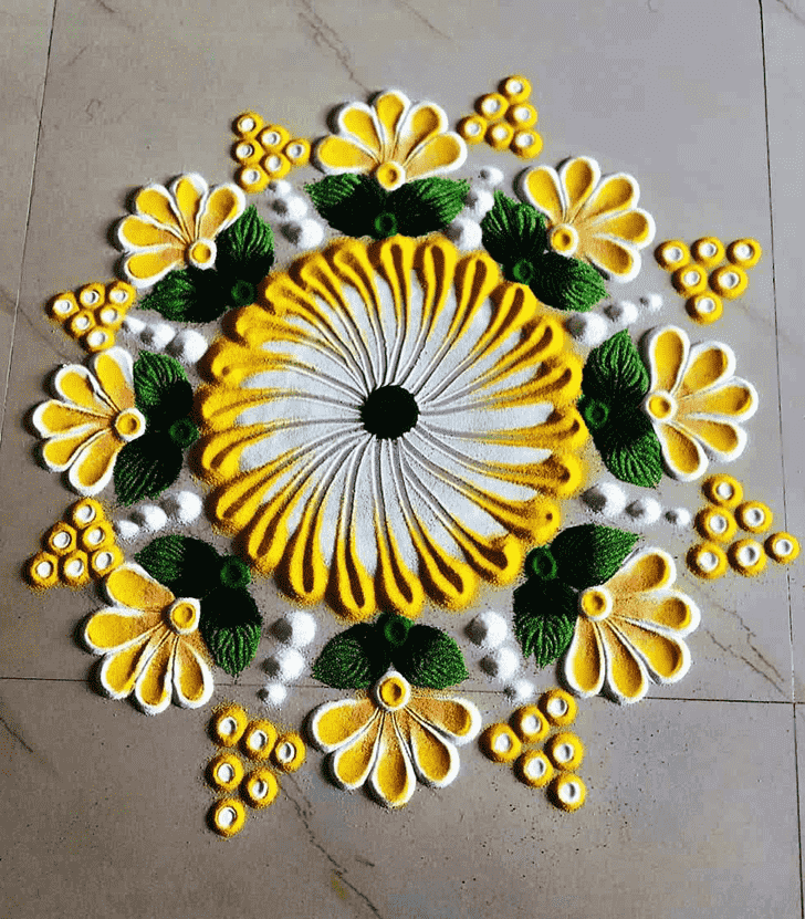 Superb Gayatri Jayanti Rangoli