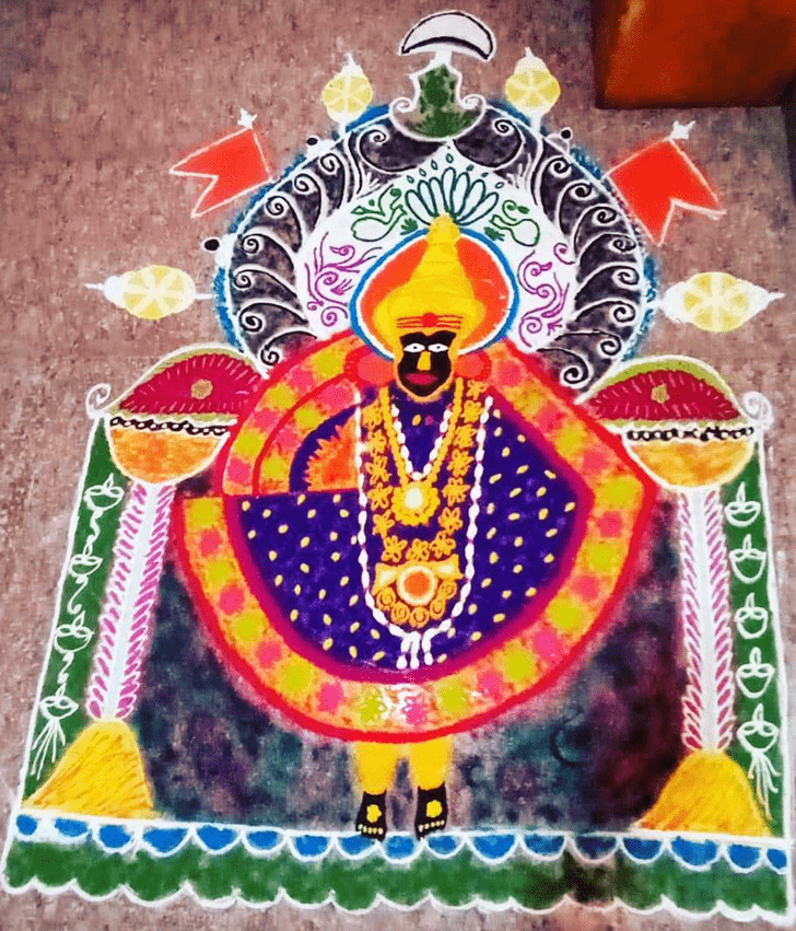 Fine God Rangoli