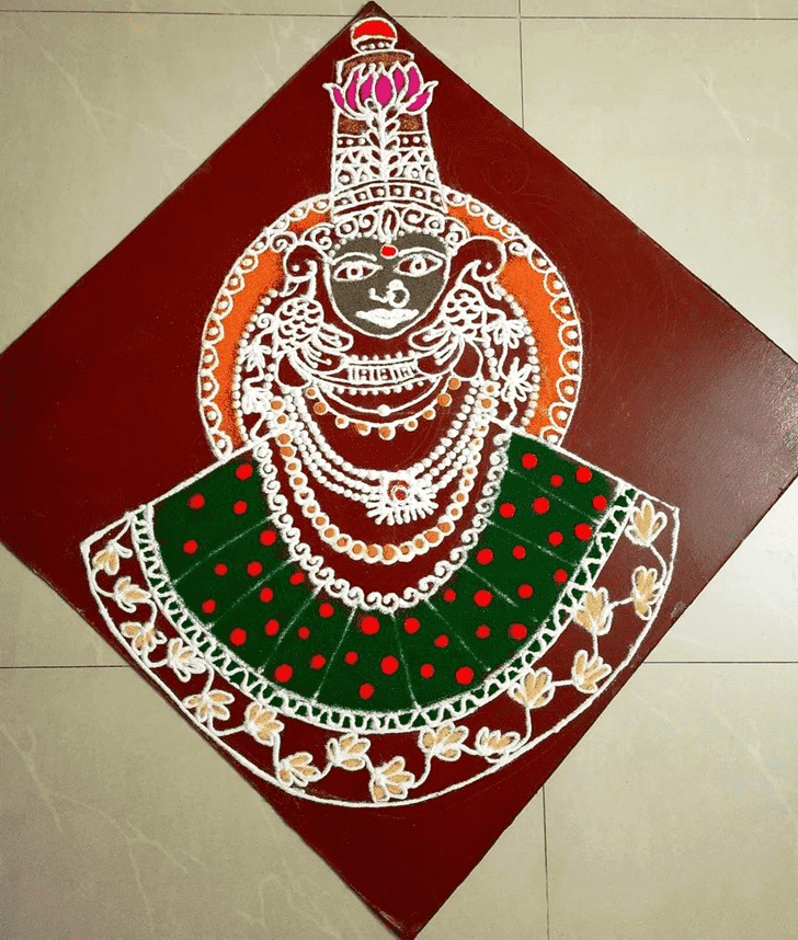 Good Looking God Rangoli