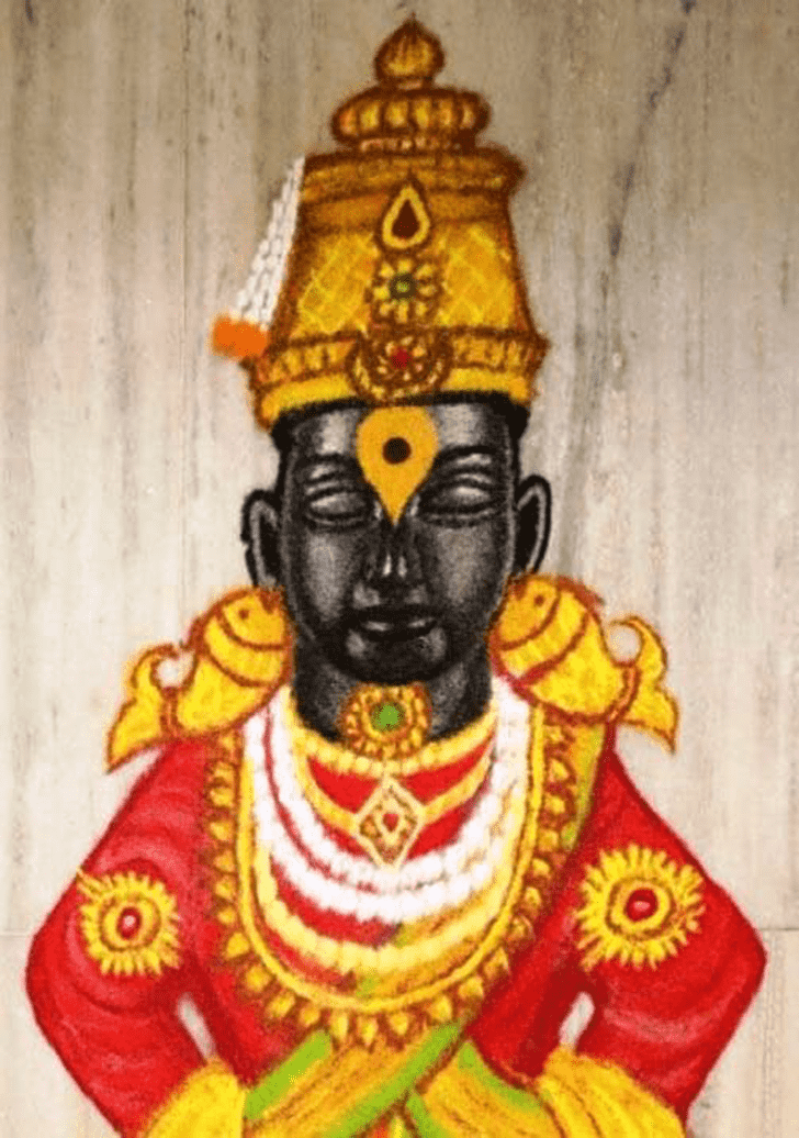 Superb God Rangoli