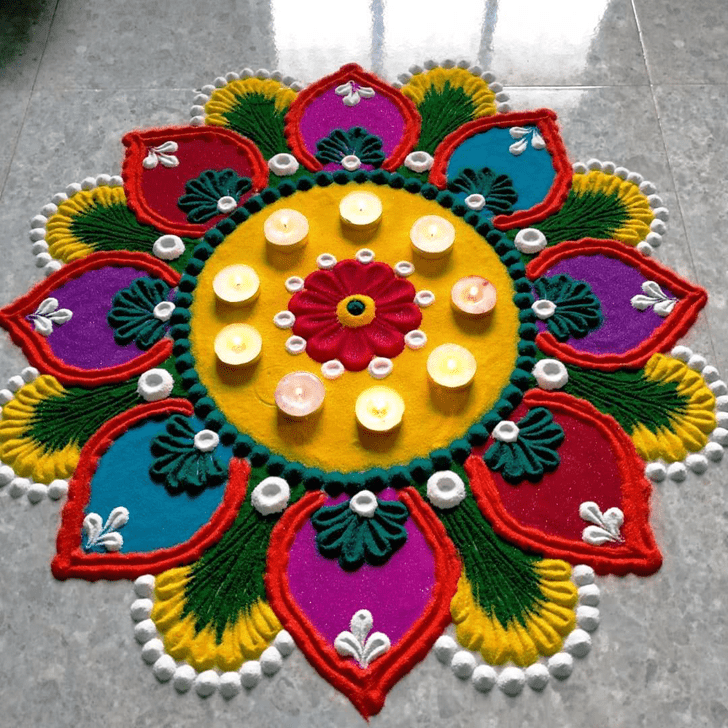 Comely Gorgeous Rangoli