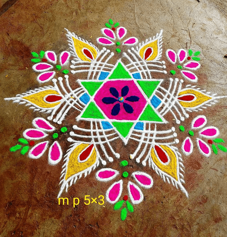 Fetching Gorgeous Rangoli