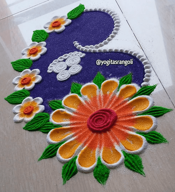 Inviting Gorgeous Rangoli