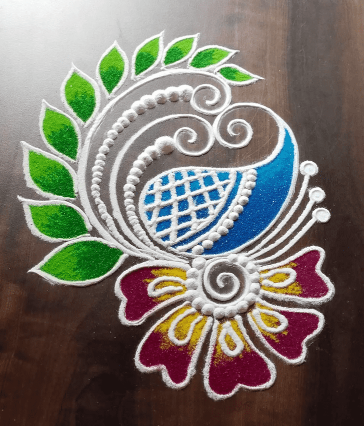 Mesmeric Gorgeous Rangoli