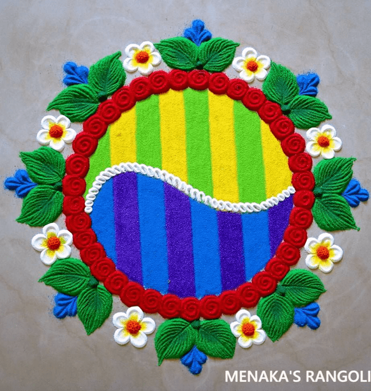 Ravishing Gorgeous Rangoli