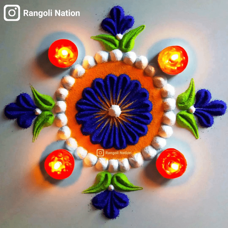 Resplendent Gorgeous Rangoli