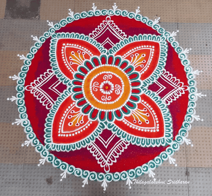 Hard Govatsa Dwadashi Rangoli