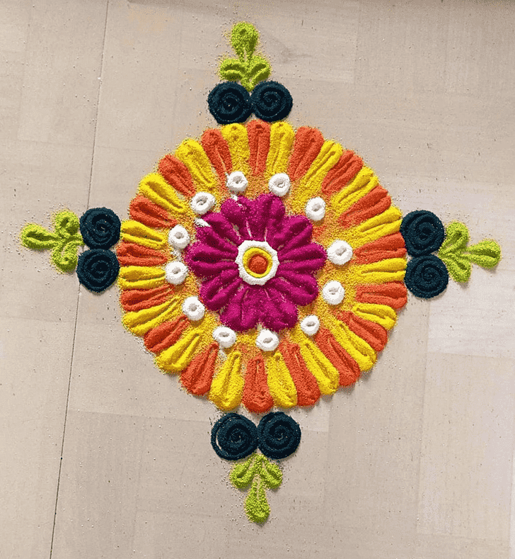 Enticing Govatsa Dwadashi Rangoli