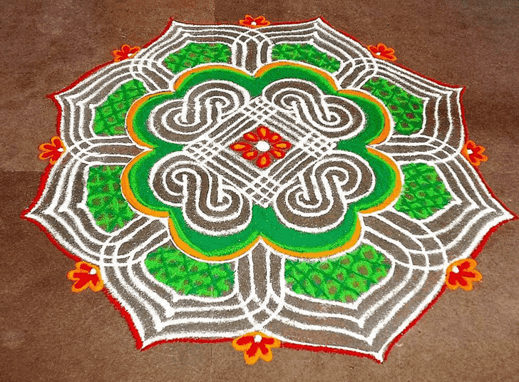 Exquisite Govatsa Dwadashi Rangoli