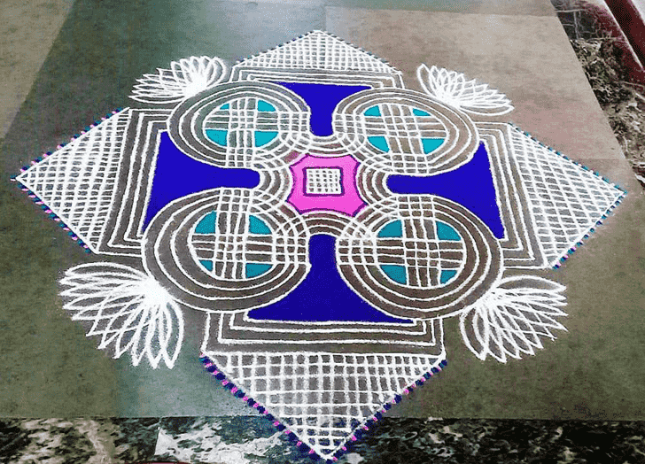 Fair Govatsa Dwadashi Rangoli