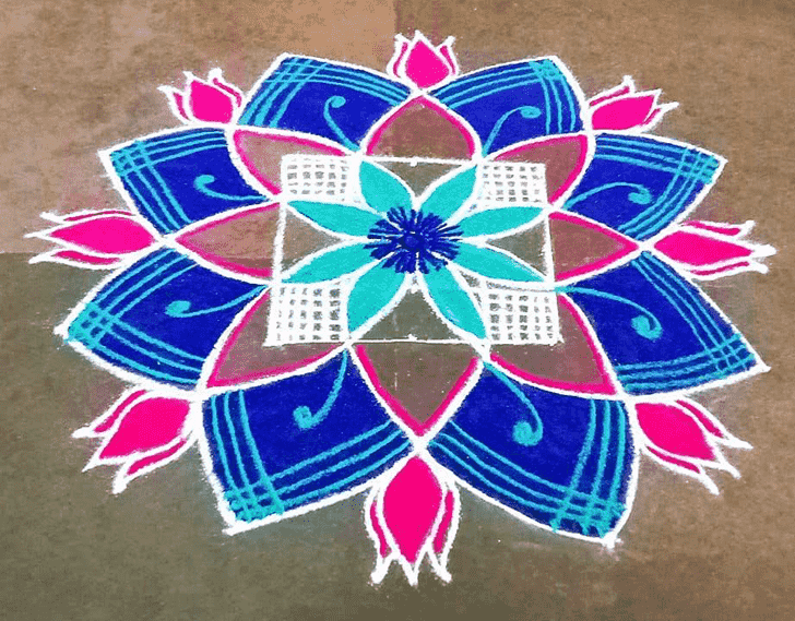 Fascinating Govatsa Dwadashi Rangoli