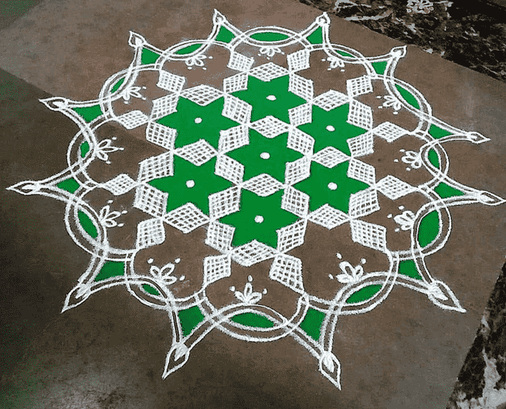 Good Looking Govatsa Dwadashi Rangoli