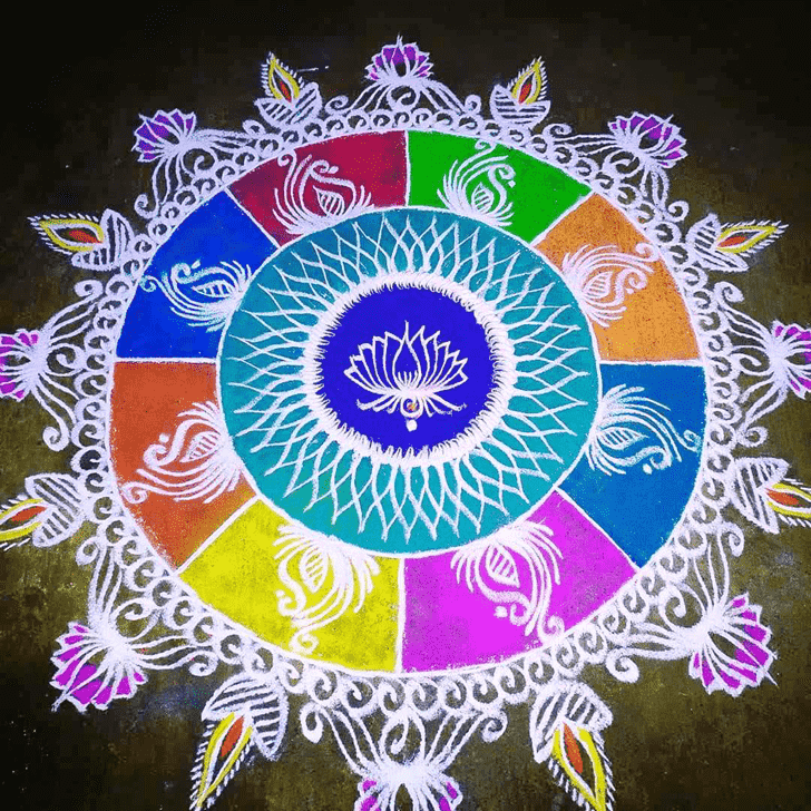 Radiant Govatsa Dwadashi Rangoli