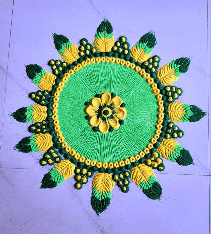 Stunning Govatsa Dwadashi Rangoli