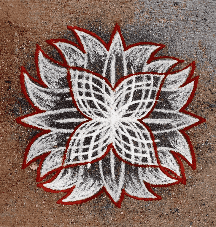 Superb Govatsa Dwadashi Rangoli