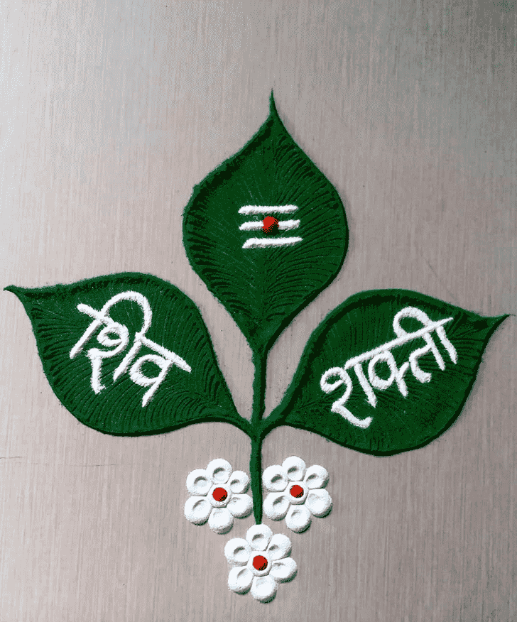 Elegant Green Rangoli