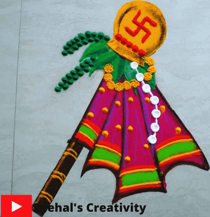 Awesome Gudi Padwa Kolam Rangoli