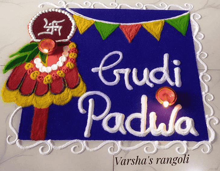 Stunning Gudi Padwa Kolam Rangoli