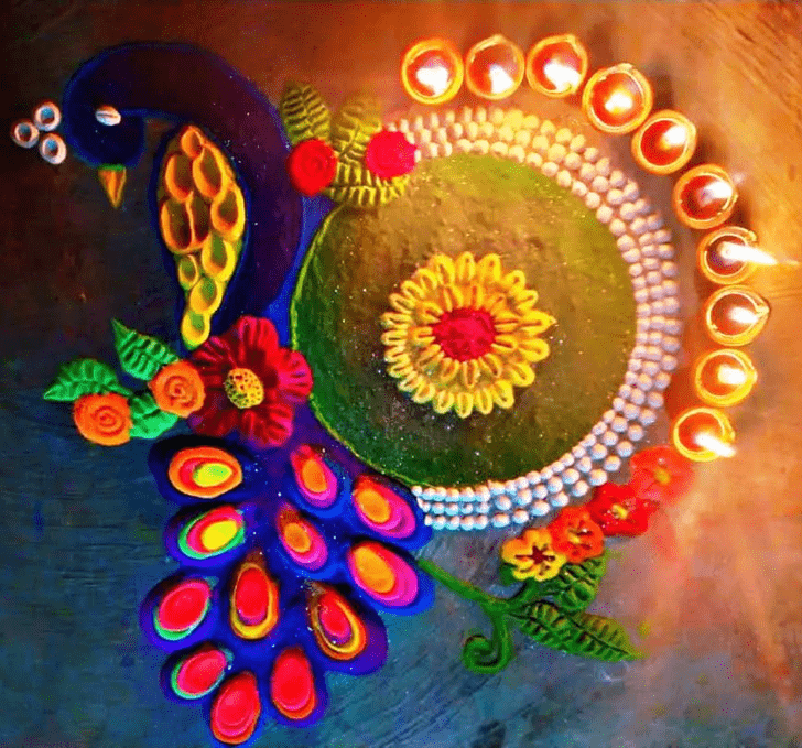 Dazzling Gujarati Rangoli