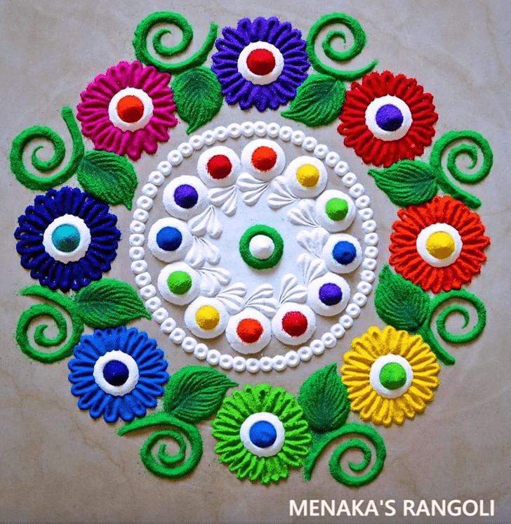 Elegant Gujarati Rangoli