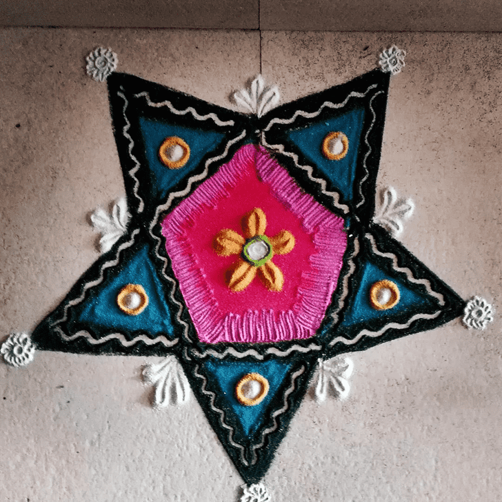 Enticing Gujarati Rangoli