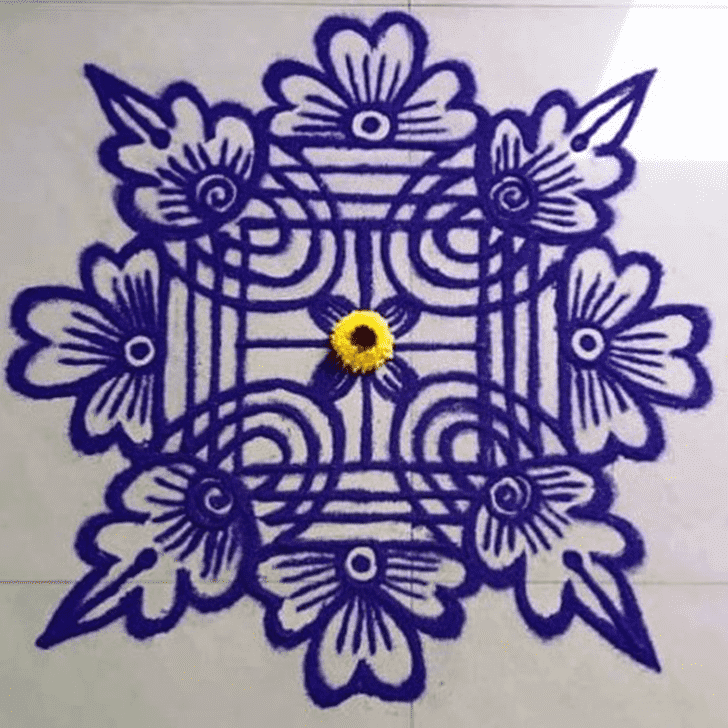 Exquisite Gujarati Rangoli