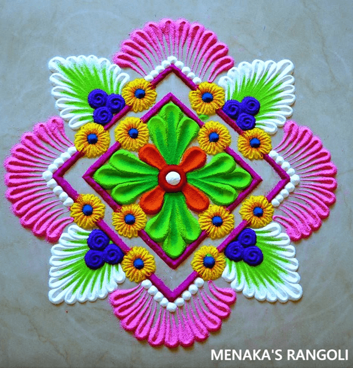 Good Looking Gujarati Rangoli