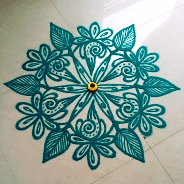 Graceful Gujarati Rangoli