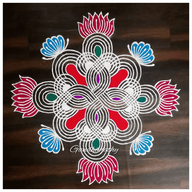 Grand Gujarati Rangoli