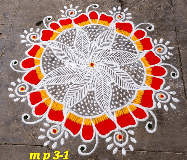 Ideal Gujarati Rangoli