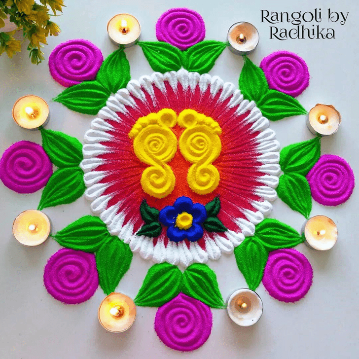 Inviting Gujarati Rangoli