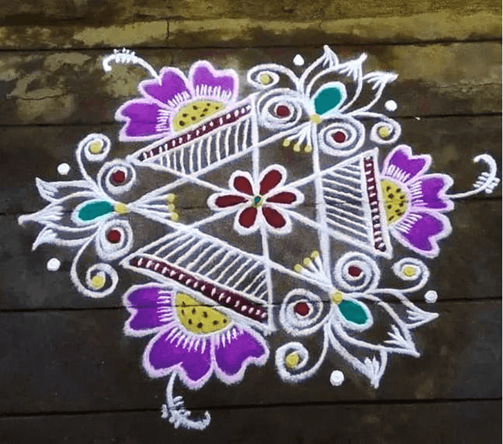 Lovely Gujarati Rangoli Design