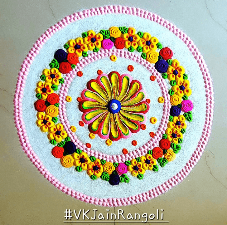 Refined Gujarati Rangoli