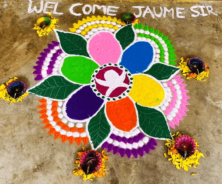 Resplendent Gujarati Rangoli